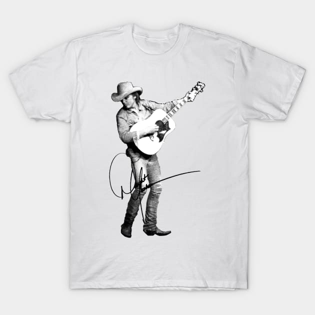 dwight yoakam sketch shirt design T-Shirt by peabo_mr